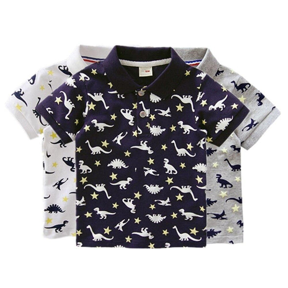 Dinosaur Design Collared Polo Tee