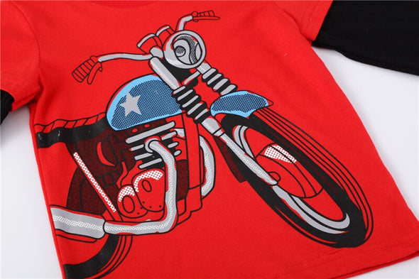 Motor Bike Design Long-sleeve Tee