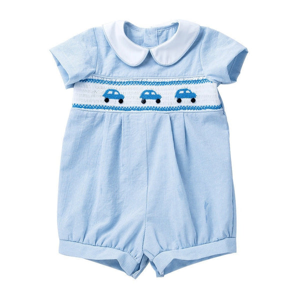 Embroidered Car Design Romper 