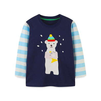 Fun Bear Design Long-sleeve Tee