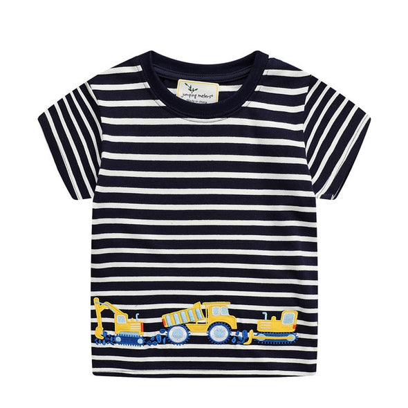 Striped Trucks Summer Tee