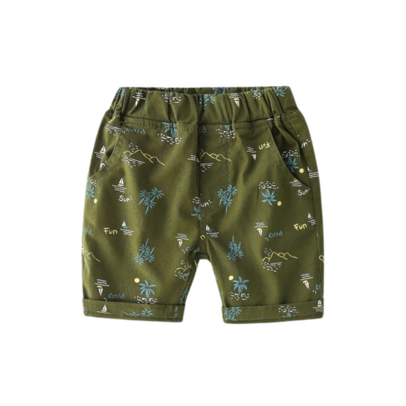 Printed Chino¬†Pull-on Shorts