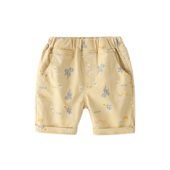 Printed Chino¬†Pull-on Shorts