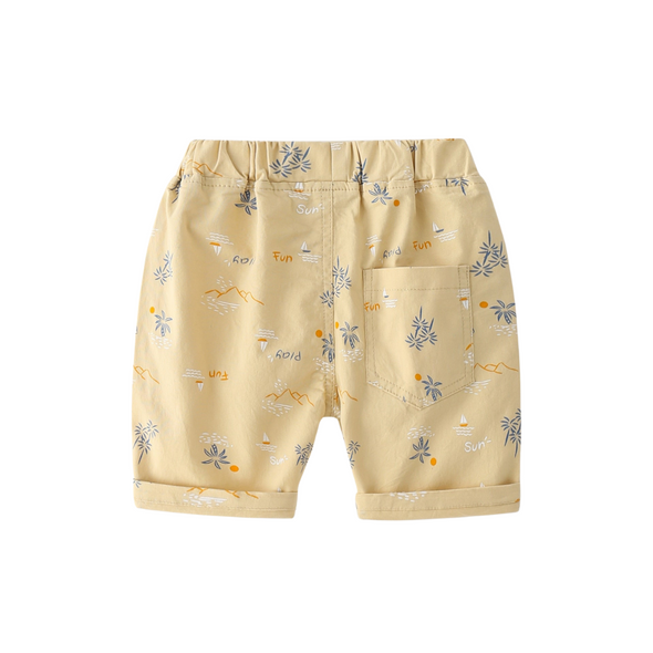 Printed Chino¬†Pull-on Shorts