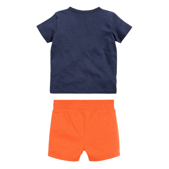 Space Rocket Print Tee & Shorts Set