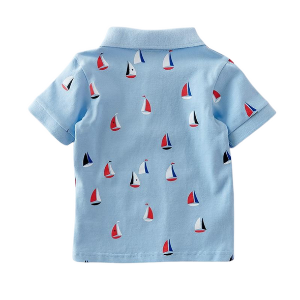 Boat Design Collared Polo Tee