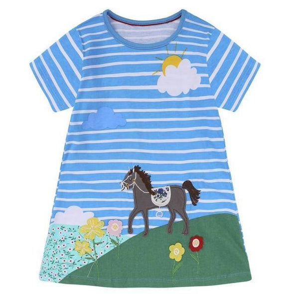 Fun Horse Design Summer Dress