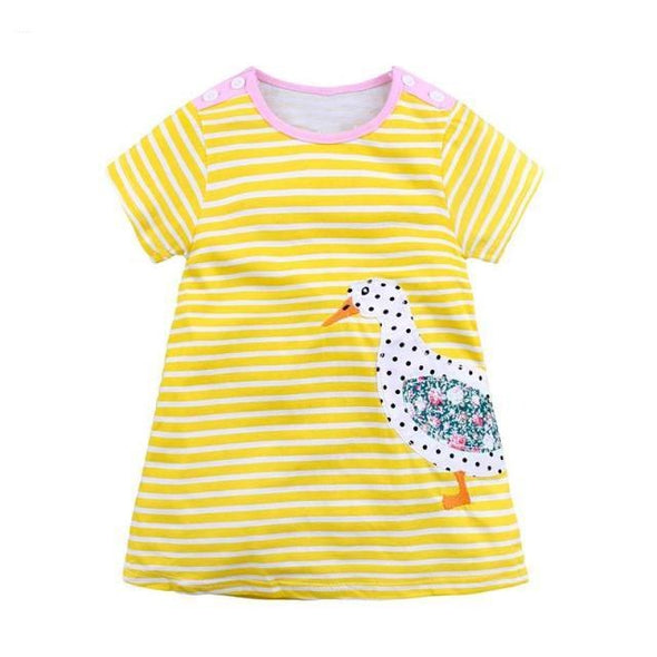 Striped Duck Summer Dress