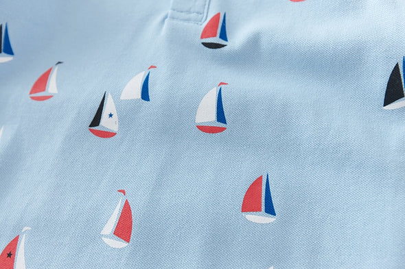 Boat Design Collared Polo Tee