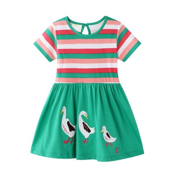 Striped¬†Duck¬†Design¬†Summer Dress