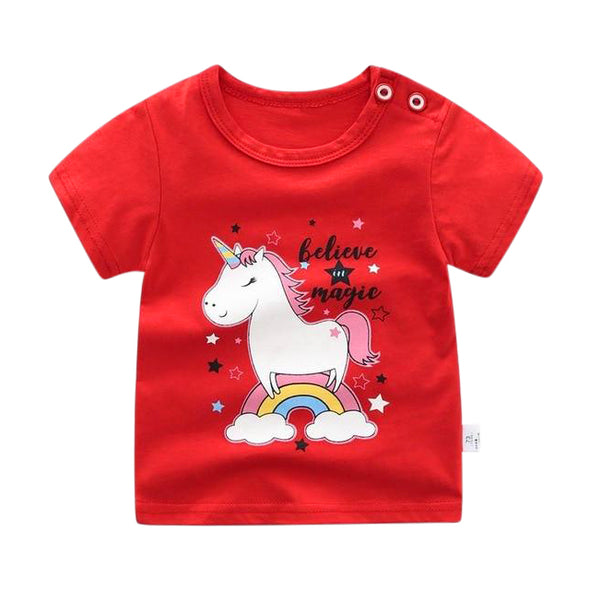 Bright Unicorn Print Summer Tee