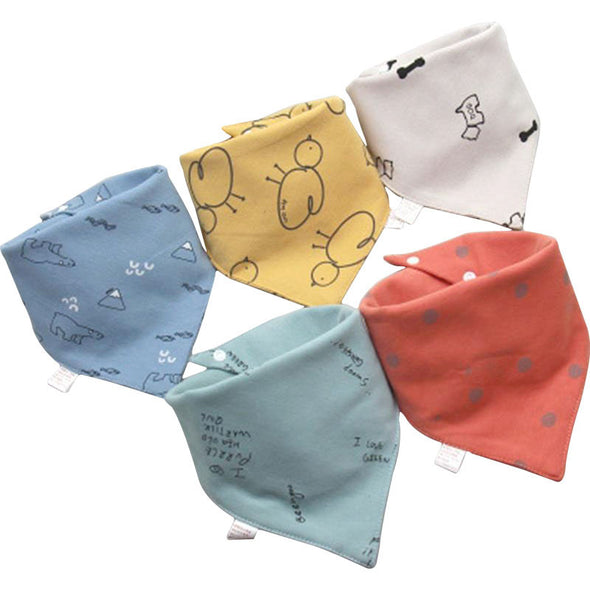 Cotton Triangle Bandana Drool Bibs