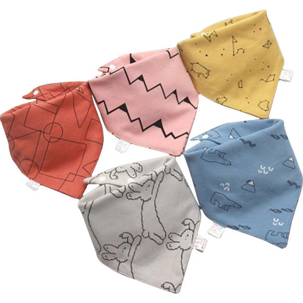 Cotton Triangle Bandana Drool Bibs