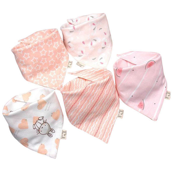 Cotton Triangle Bandana Drool Bibs