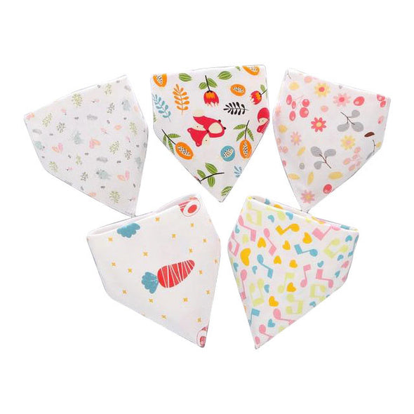 Cotton Triangle Bandana Drool Bibs