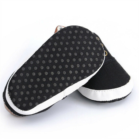 Plaid Patchwork Soft Sole Prewalker Sneakers