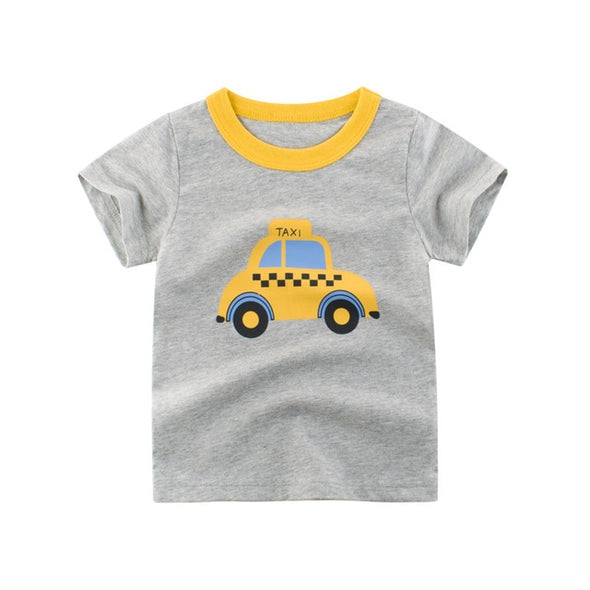 Yellow Taxi Print Summer Tee