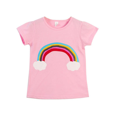 Colorful Rainbow Print Tee