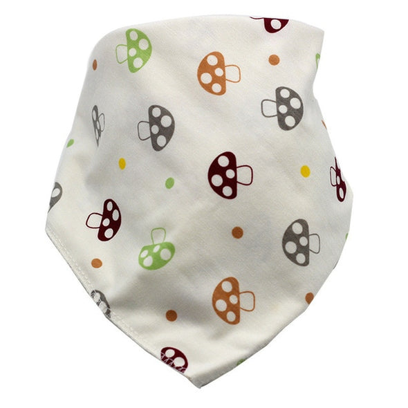 Cartoon Cotton Triangle Bandana Bib