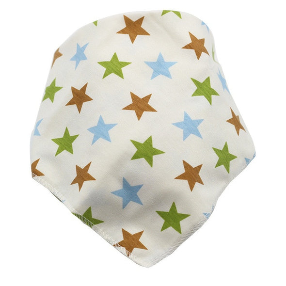 Cartoon Cotton Triangle Bandana Bib