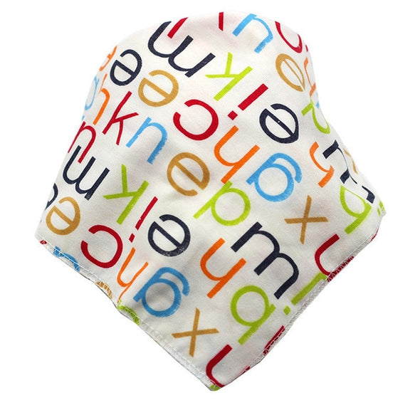 Cartoon Cotton Triangle Bandana Bib