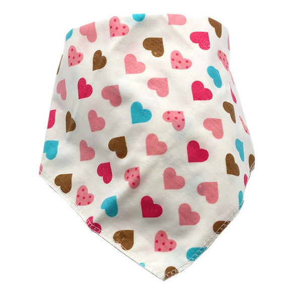 Cartoon Cotton Triangle Bandana Bib