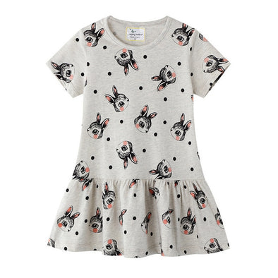 Bunny Ears Printed Summer Dress