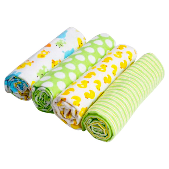 100% Muslin Cotton Baby Swaddles 4 Pack