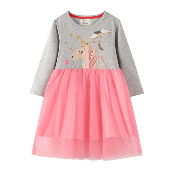 Unicorn Design¬†Long-sleeve Dress