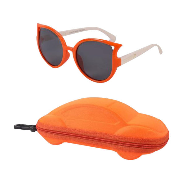 Cat Eye Girls UV 400 Protection Sunglasses & Case