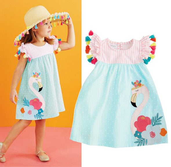 Flamingo Design Summer Dress