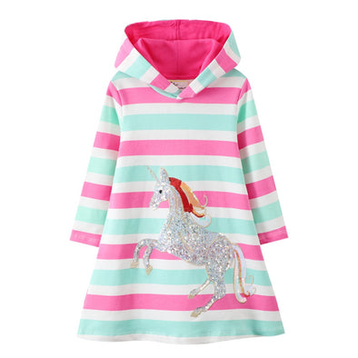 Striped Unicorn Swimming Coverall