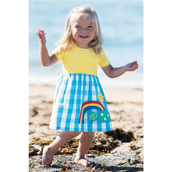 Fun Rainbow Design Summer Dress