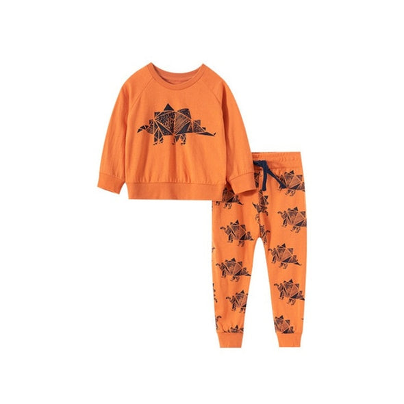 Fun Dinosaur Design¬†Sweatshirt & Sweatpants Set