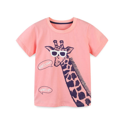 Giraffe Print Tee