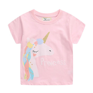 Unicorn Princess Print Summer Tee