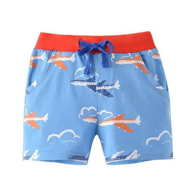 Aeroplane Print Sweat Shorts