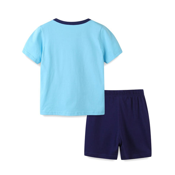 Boat Print Tee & Shorts Set