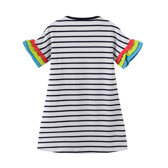 Fun Striped Unicorn Sundress