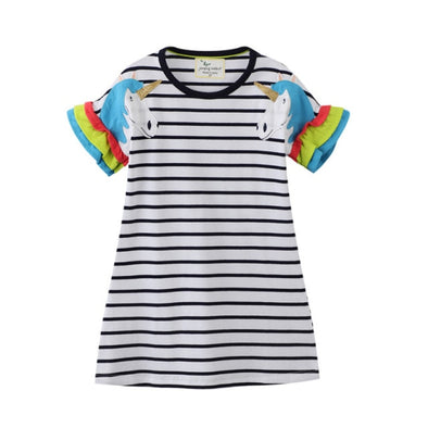 Fun Striped Unicorn Sundress