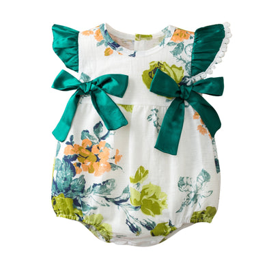 Flower Print Romper