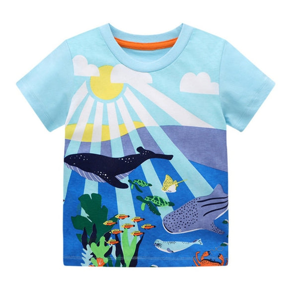 Fun Whale Design Summer Tee