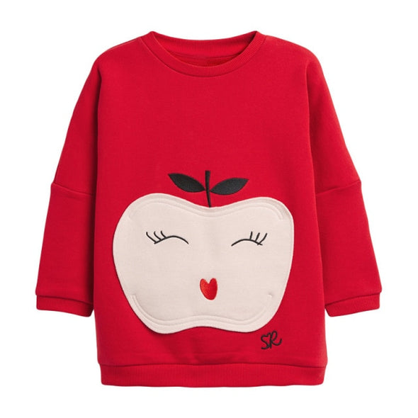 Fun Apple Design Sweatshirt