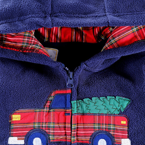 Truck Design Hooded Fleece