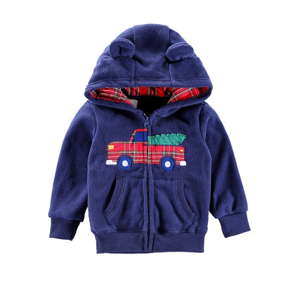 Truck Design Hooded Fleece