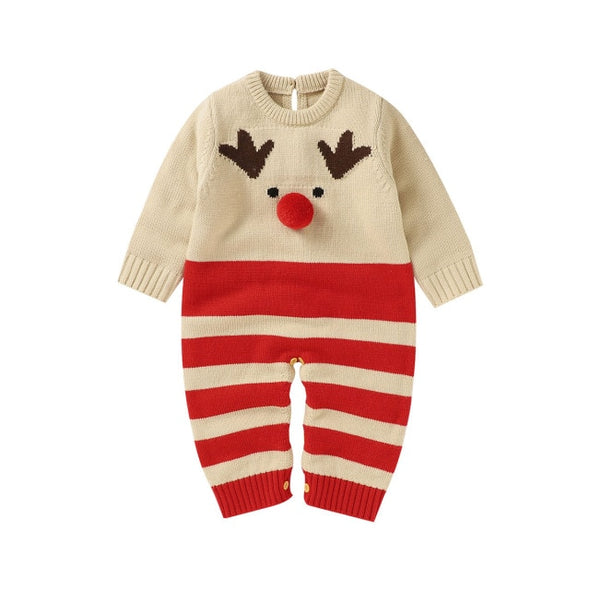 Festive Reindeer Design Jumpsuit