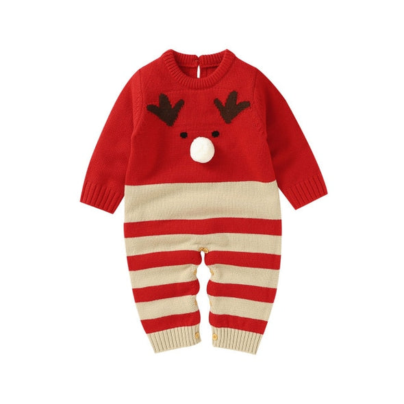 Festive Reindeer Design Jumpsuit