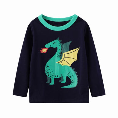 Dragon Design Long-sleeve Tee