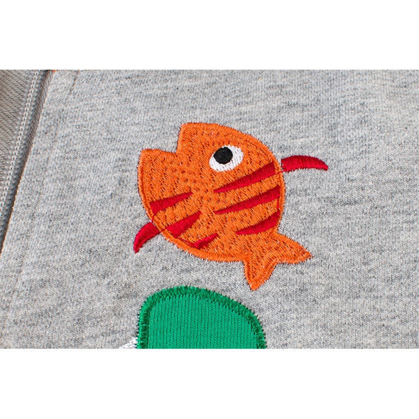 Fun Alligator Design Sweatshirt