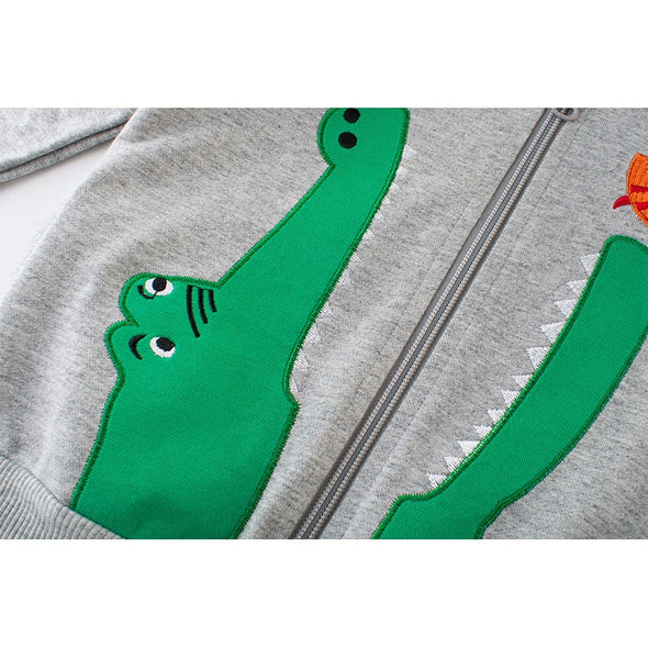 Fun Alligator Design Sweatshirt